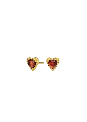 Lina Rosa earrings Forgyldt Maanesten 